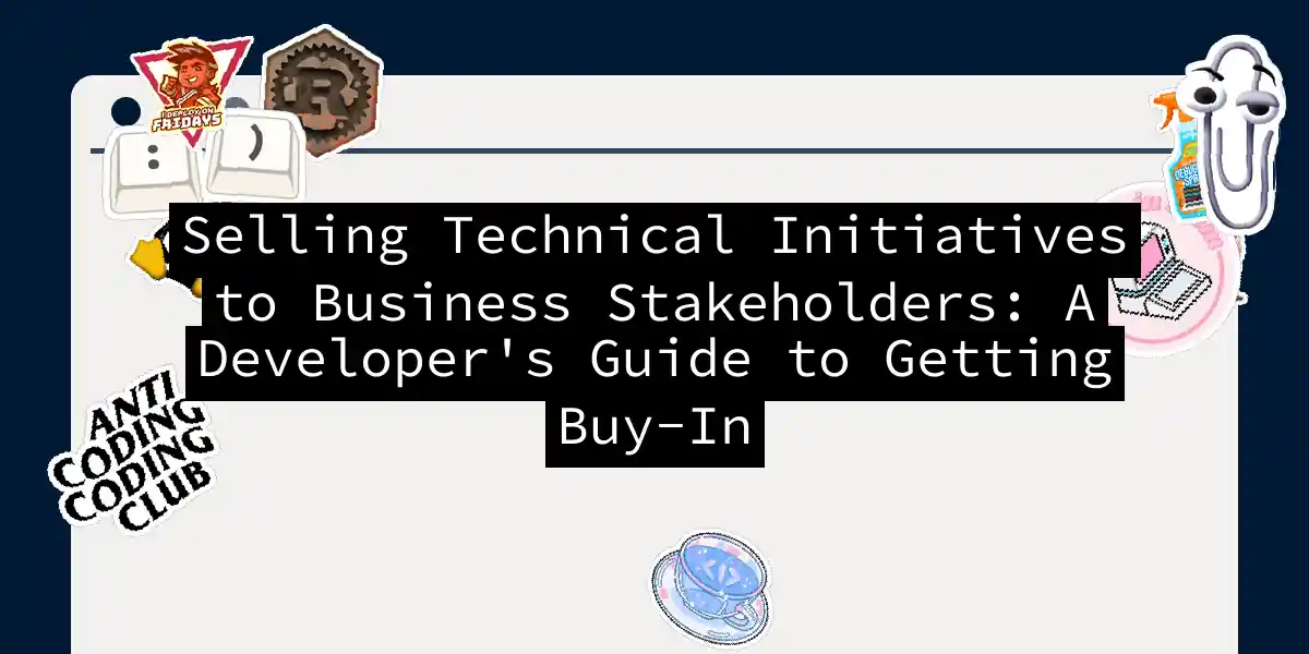 Selling Technical Initiatives to Business Stakeholders: A Developer's Guide to Getting Buy-In