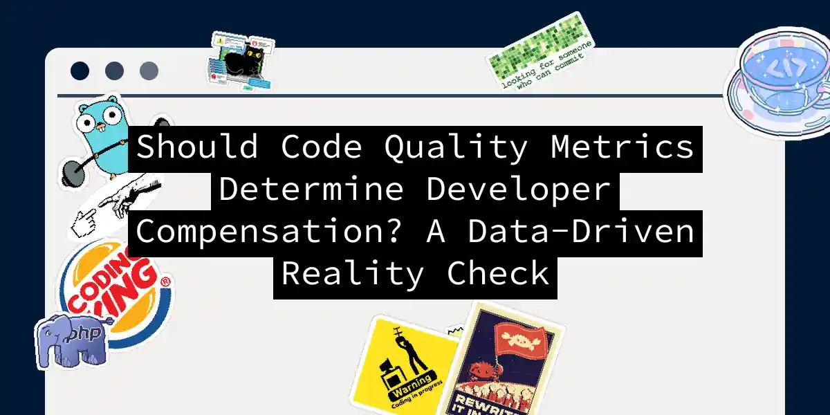 Should Code Quality Metrics Determine Developer Compensation? A Data-Driven Reality Check
