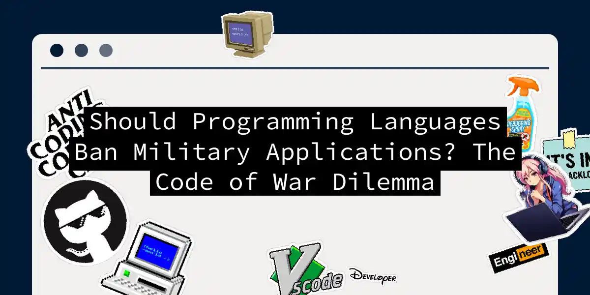 Should Programming Languages Ban Military Applications? The Code of War Dilemma
