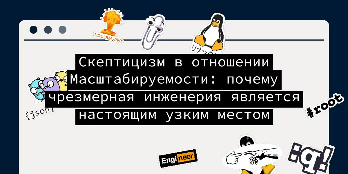 Скептицизм в отношении Масштабируемости: почему чрезмерная инженерия является настоящим узким местом