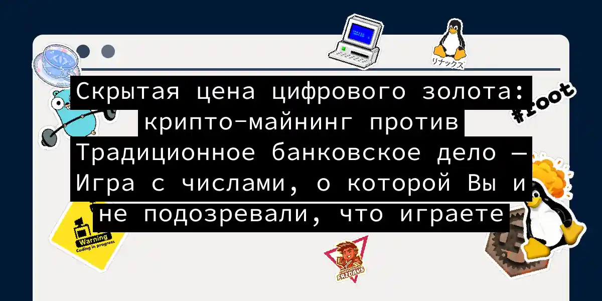 Скрытая цена цифрового золота: крипто-майнинг против Традиционное банковское дело — Игра с числами, о которой Вы и не подозревали, что играете