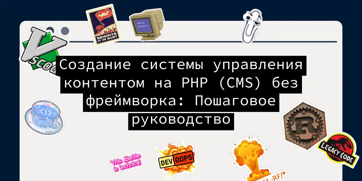 Создание системы управления контентом на PHP (CMS) без фреймворка: Пошаговое руководство