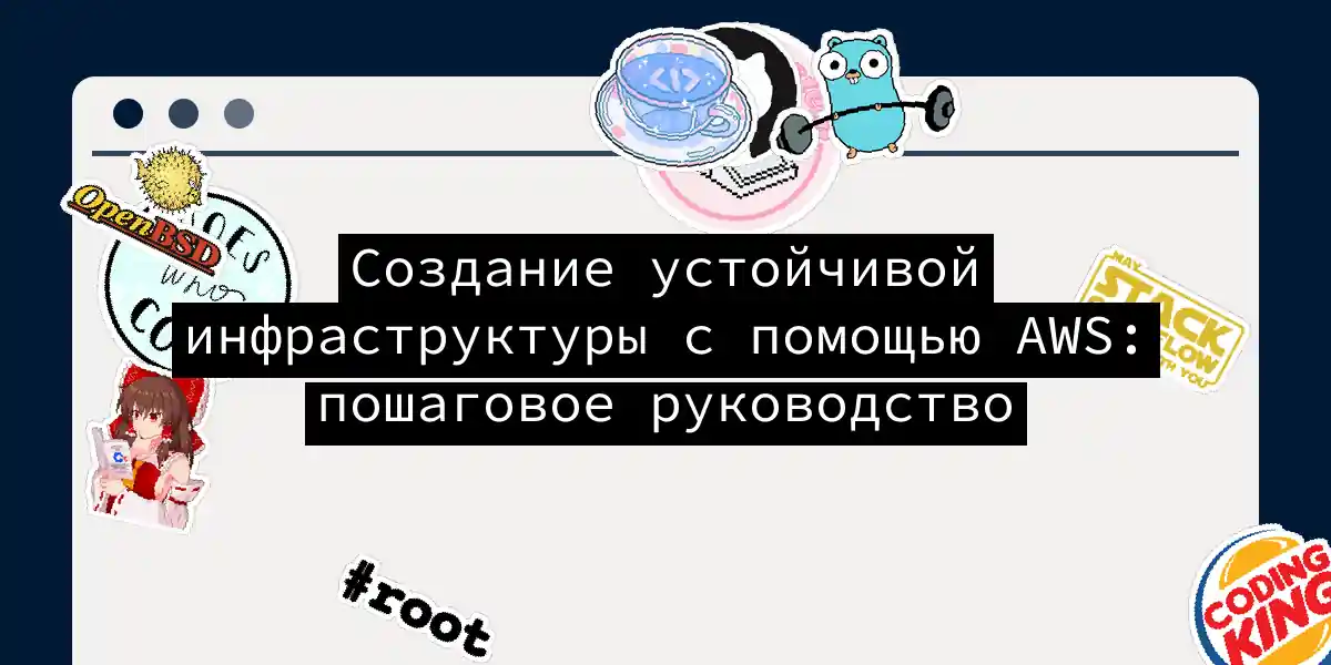 Создание устойчивой инфраструктуры с помощью AWS: пошаговое руководство