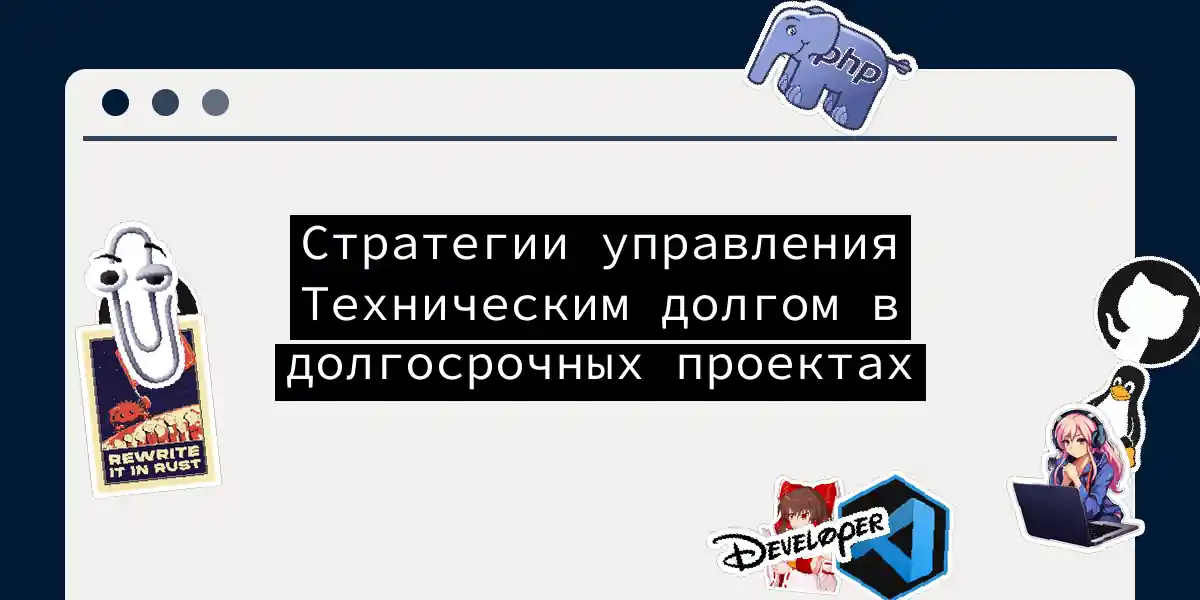 Стратегии управления Техническим долгом в долгосрочных проектах