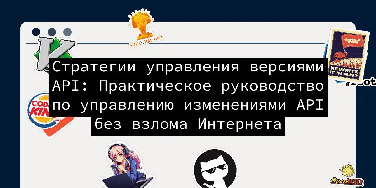 Стратегии управления версиями API: Практическое руководство по управлению изменениями API без взлома Интернета