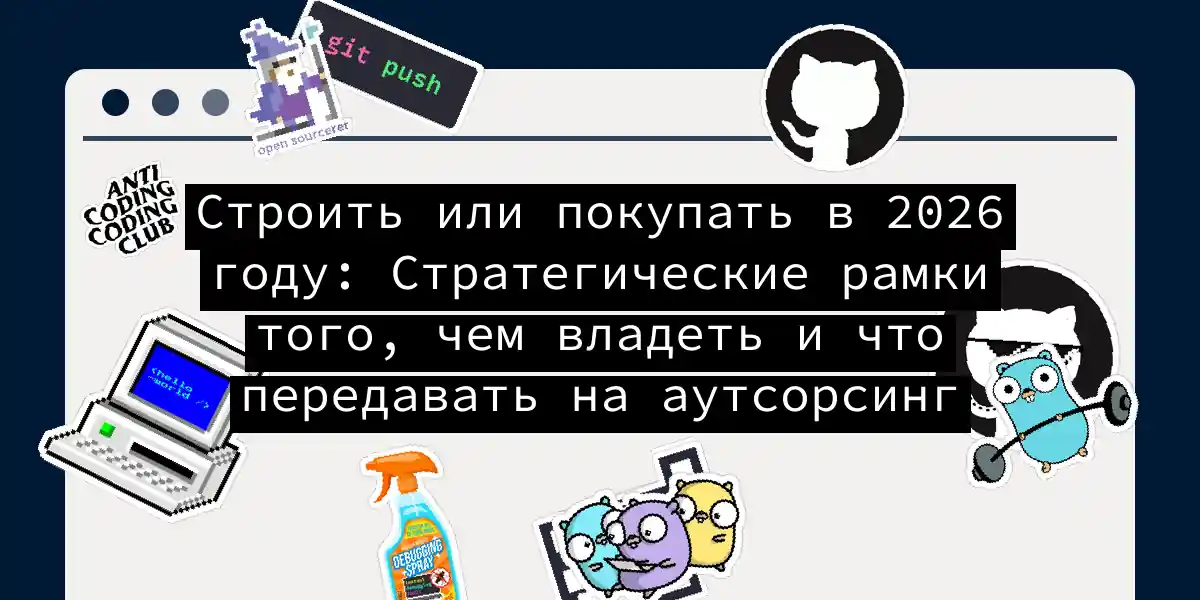 Строить или покупать в 2026 году: Стратегические рамки того, чем владеть и что передавать на аутсорсинг