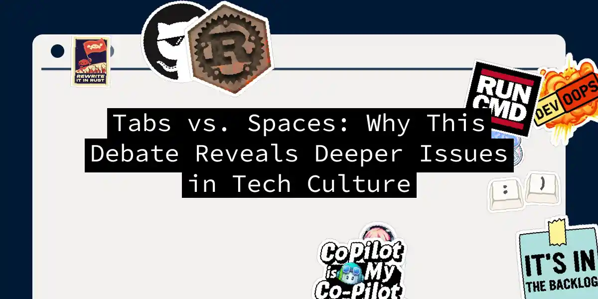 Tabs vs. Spaces: Why This Debate Reveals Deeper Issues in Tech Culture