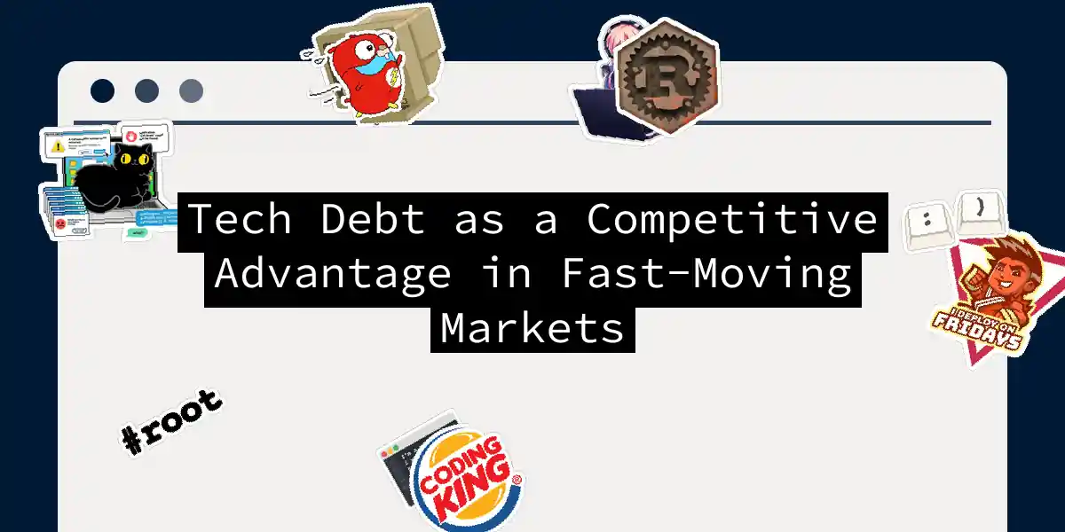 Tech Debt as a Competitive Advantage in Fast-Moving Markets