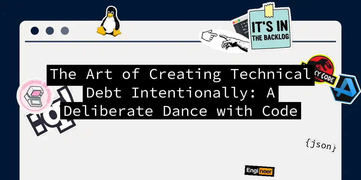 The Art of Creating Technical Debt Intentionally: A Deliberate Dance with Code