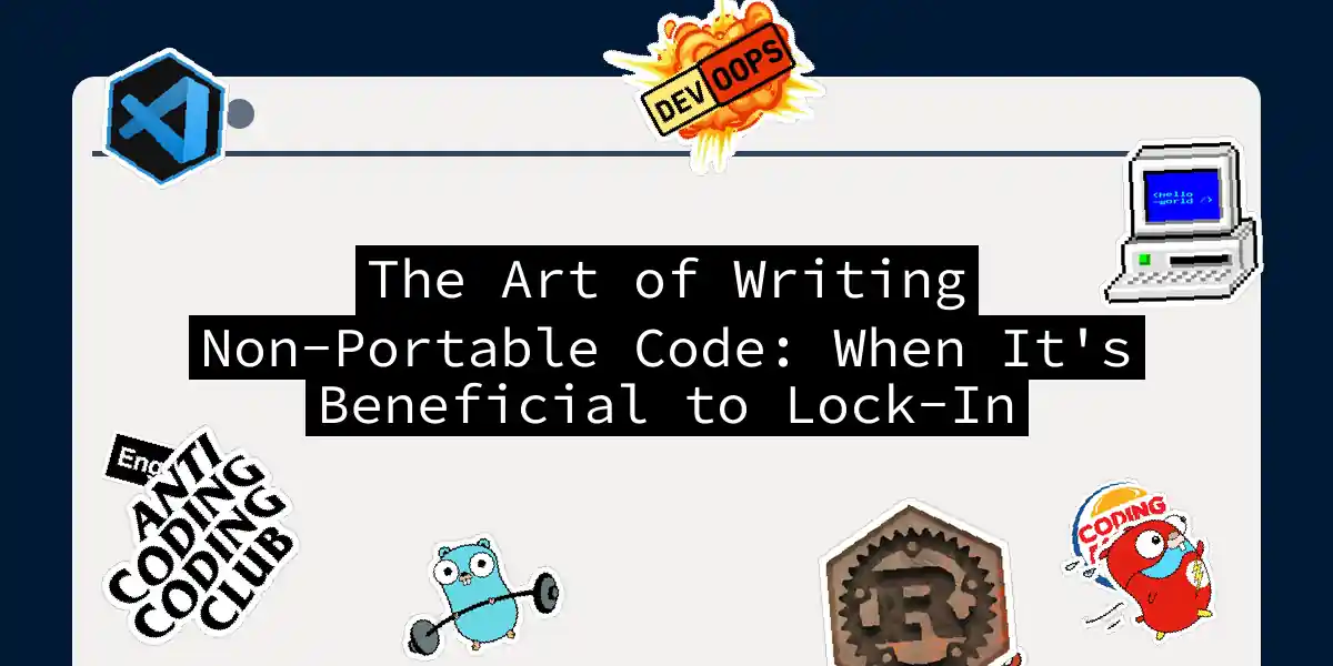 The Art of Writing Non-Portable Code: When It's Beneficial to Lock-In