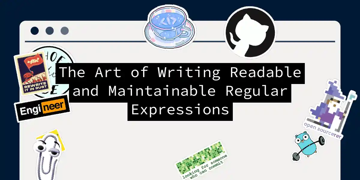 The Art of Writing Readable and Maintainable Regular Expressions