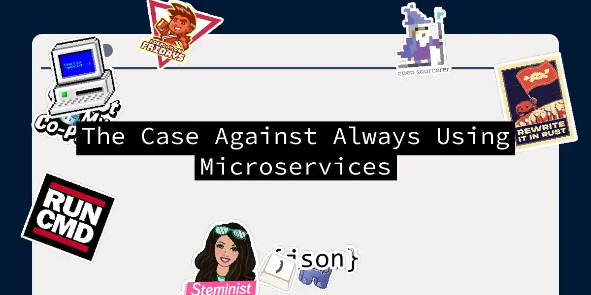 The Case Against Always Using Microservices