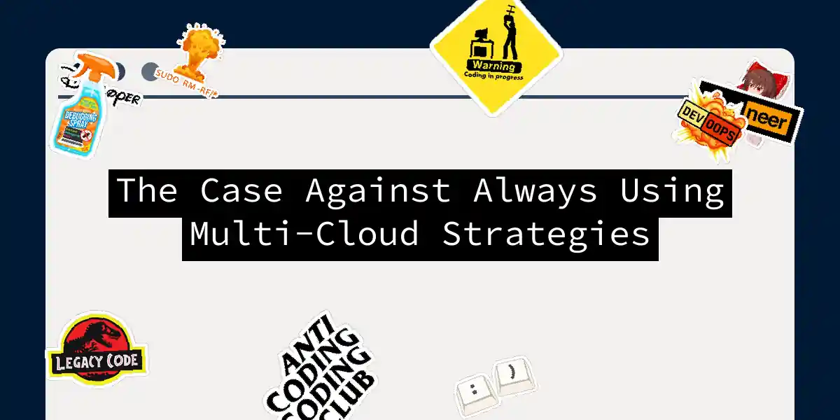 The Case Against Always Using Multi-Cloud Strategies