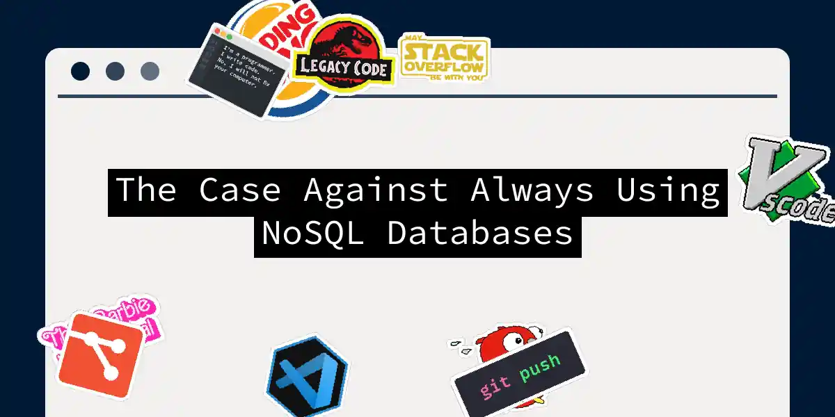 The Case Against Always Using NoSQL Databases