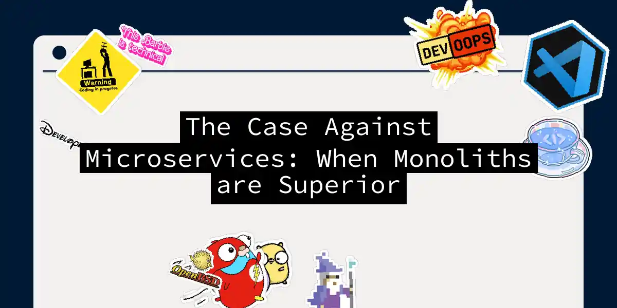 The Case Against Microservices: When Monoliths are Superior