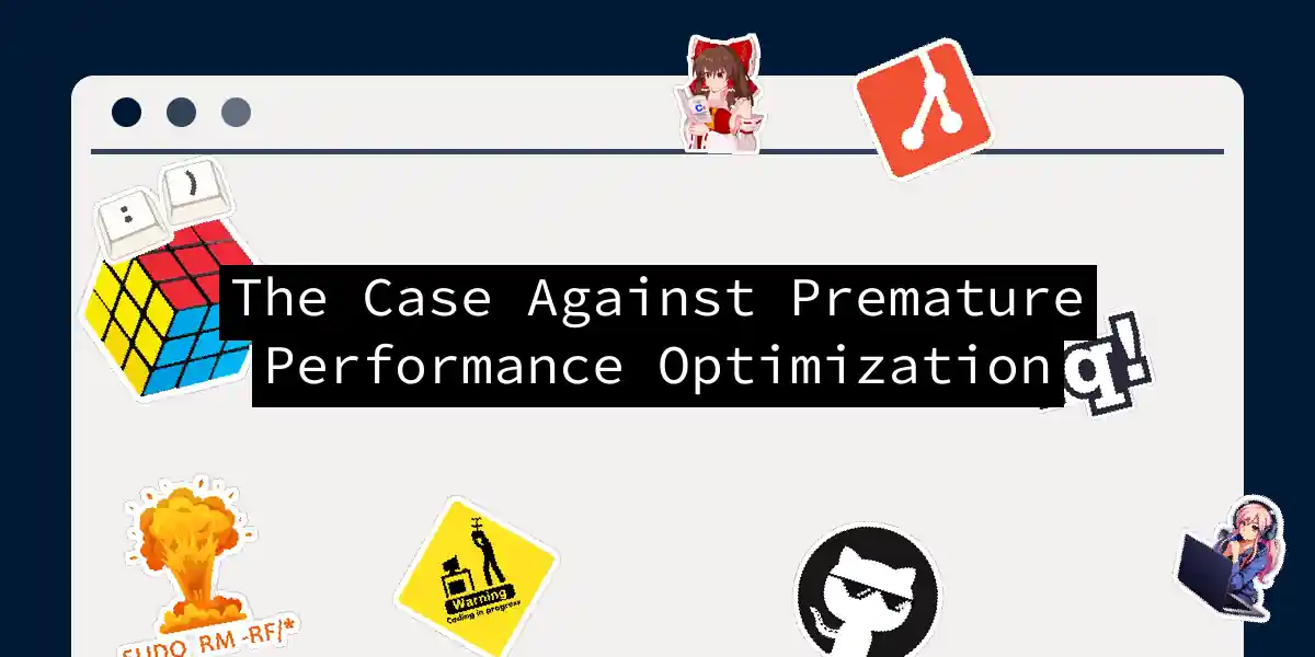 The Case Against Premature Performance Optimization