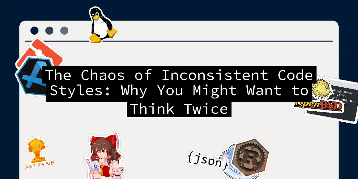 The Chaos of Inconsistent Code Styles: Why You Might Want to Think Twice