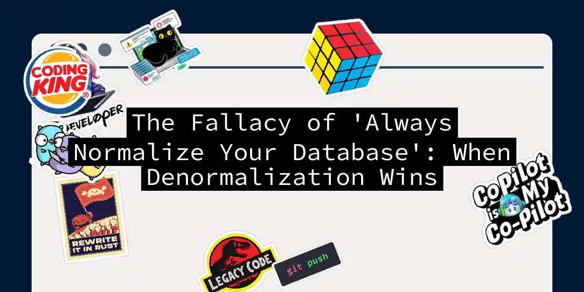 The Fallacy of 'Always Normalize Your Database': When Denormalization Wins