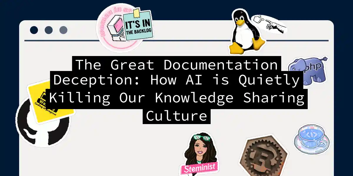 The Great Documentation Deception: How AI is Quietly Killing Our Knowledge Sharing Culture