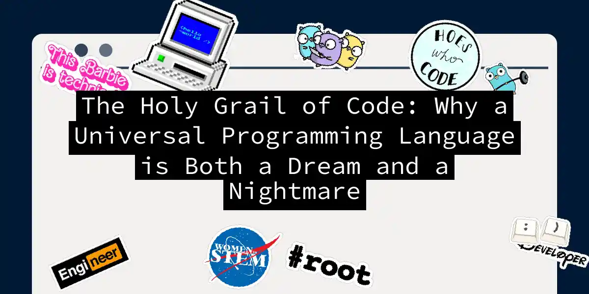 The Holy Grail of Code: Why a Universal Programming Language is Both a Dream and a Nightmare
