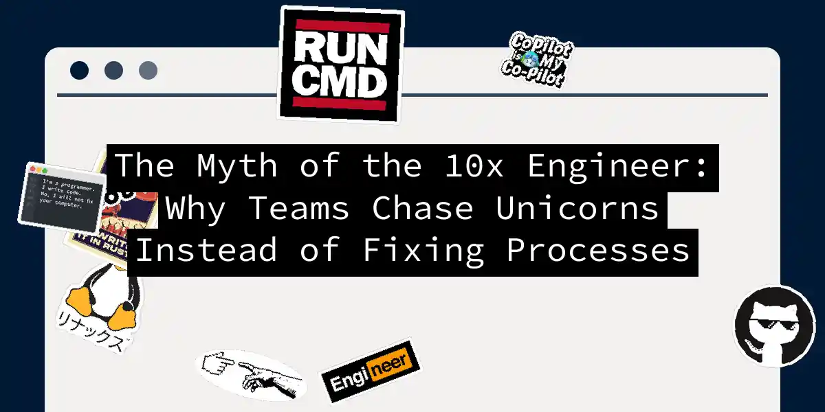 The Myth of the 10x Engineer: Why Teams Chase Unicorns Instead of Fixing Processes