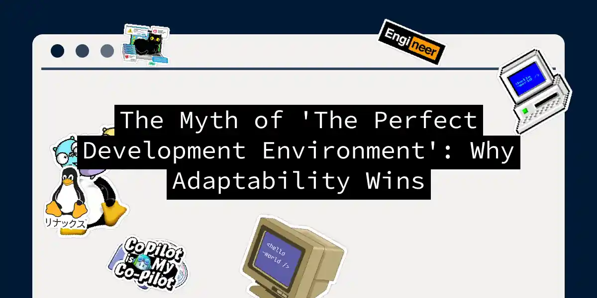 The Myth of 'The Perfect Development Environment': Why Adaptability Wins