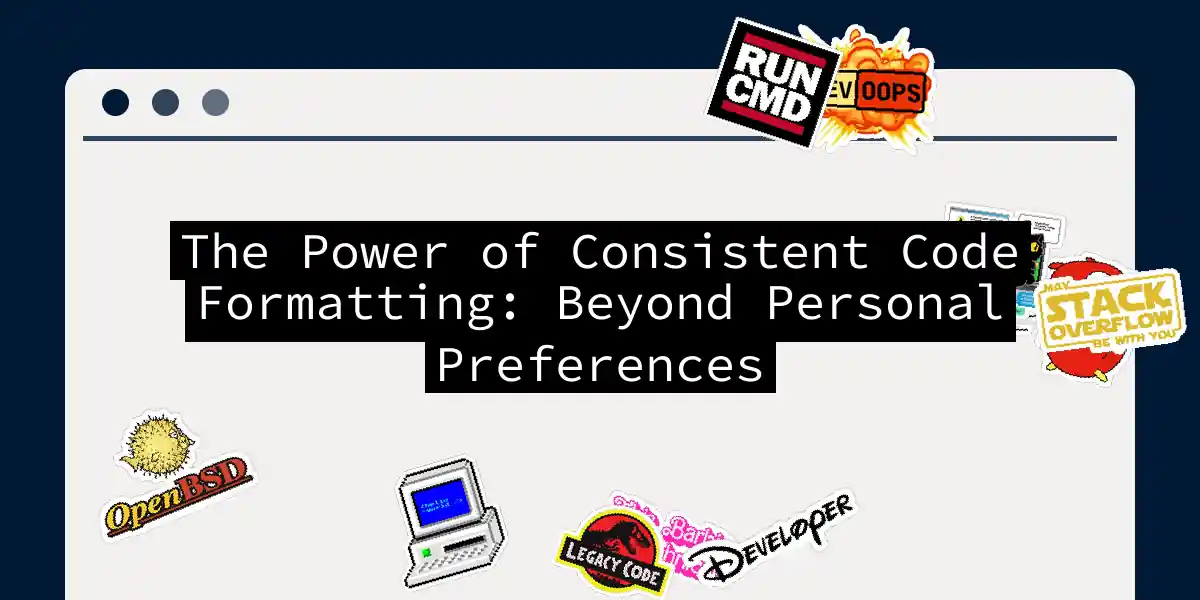 The Power of Consistent Code Formatting: Beyond Personal Preferences