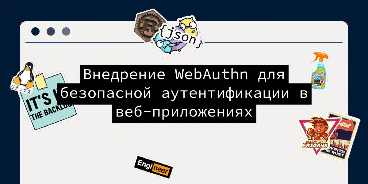 Внедрение WebAuthn для безопасной аутентификации в веб-приложениях