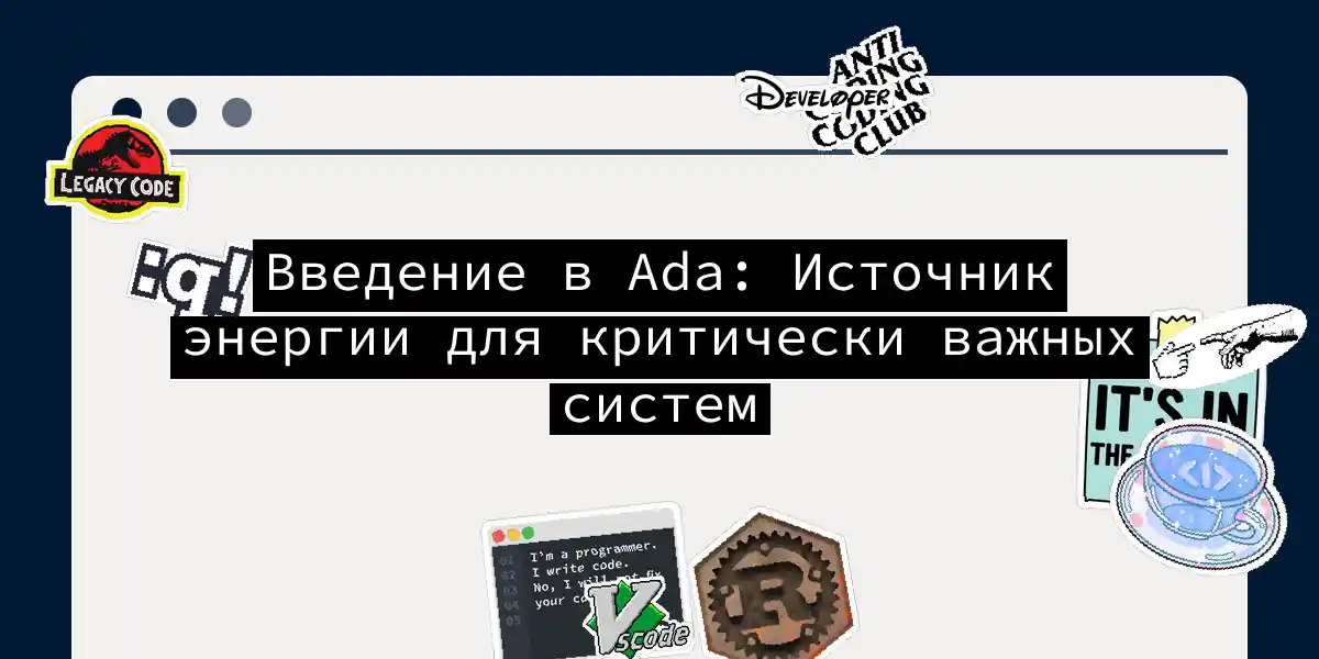 Введение в Ada: Источник энергии для критически важных систем