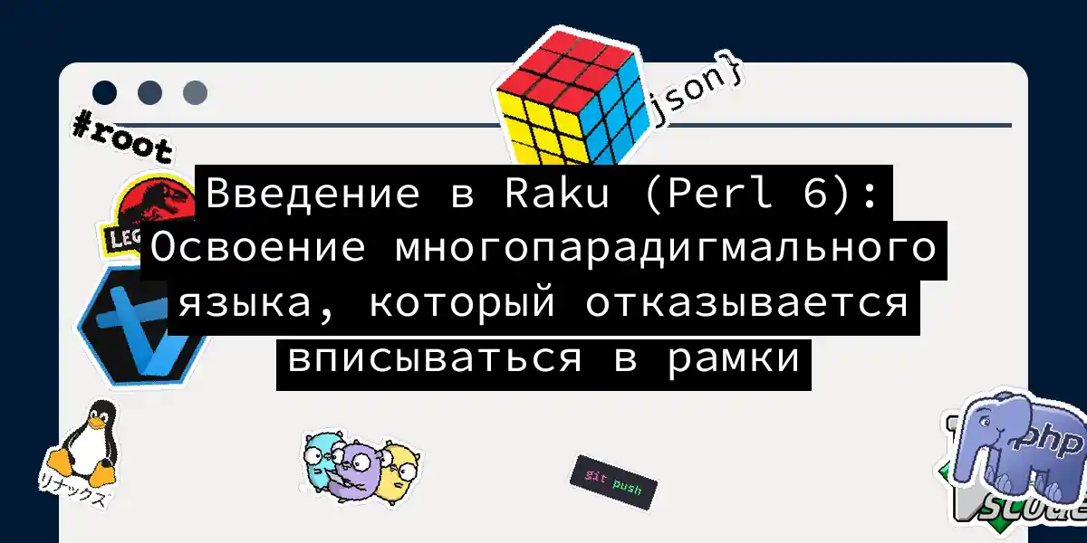 Введение в Raku (Perl 6): Освоение многопарадигмального языка, который отказывается вписываться в рамки