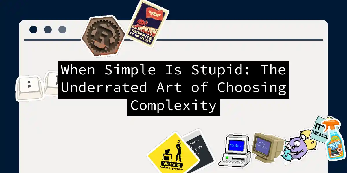 When Simple Is Stupid: The Underrated Art of Choosing Complexity