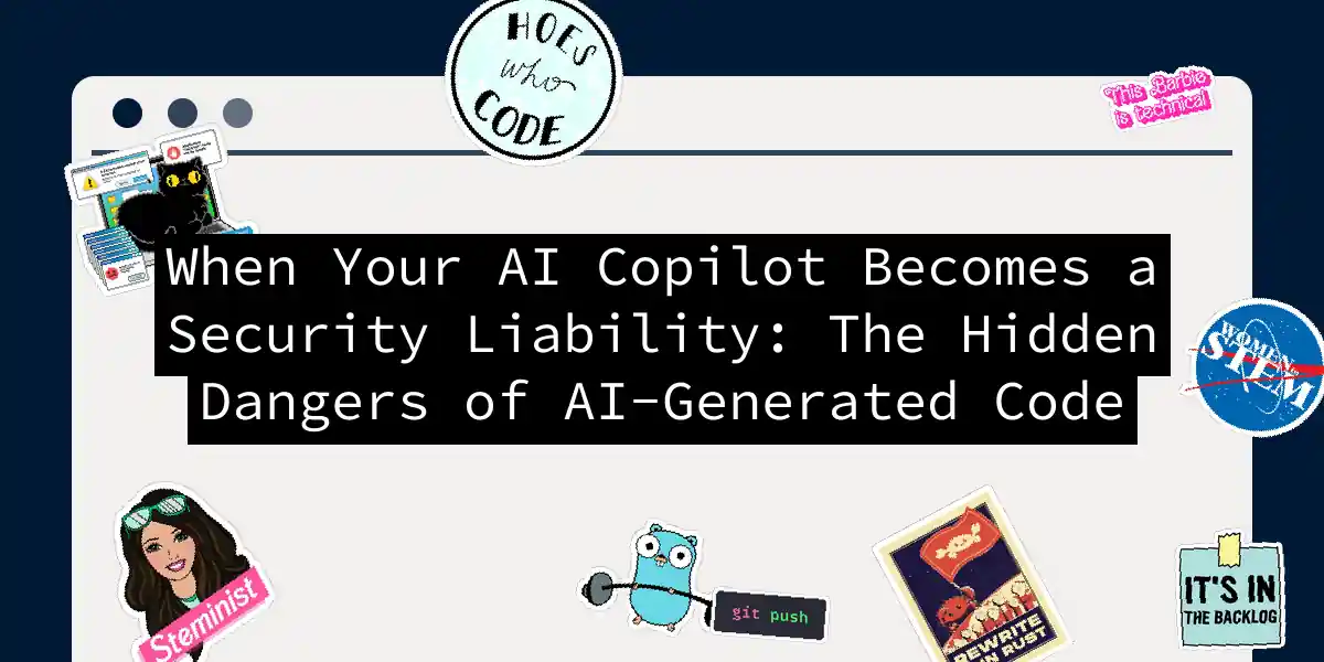 When Your AI Copilot Becomes a Security Liability: The Hidden Dangers of AI-Generated Code
