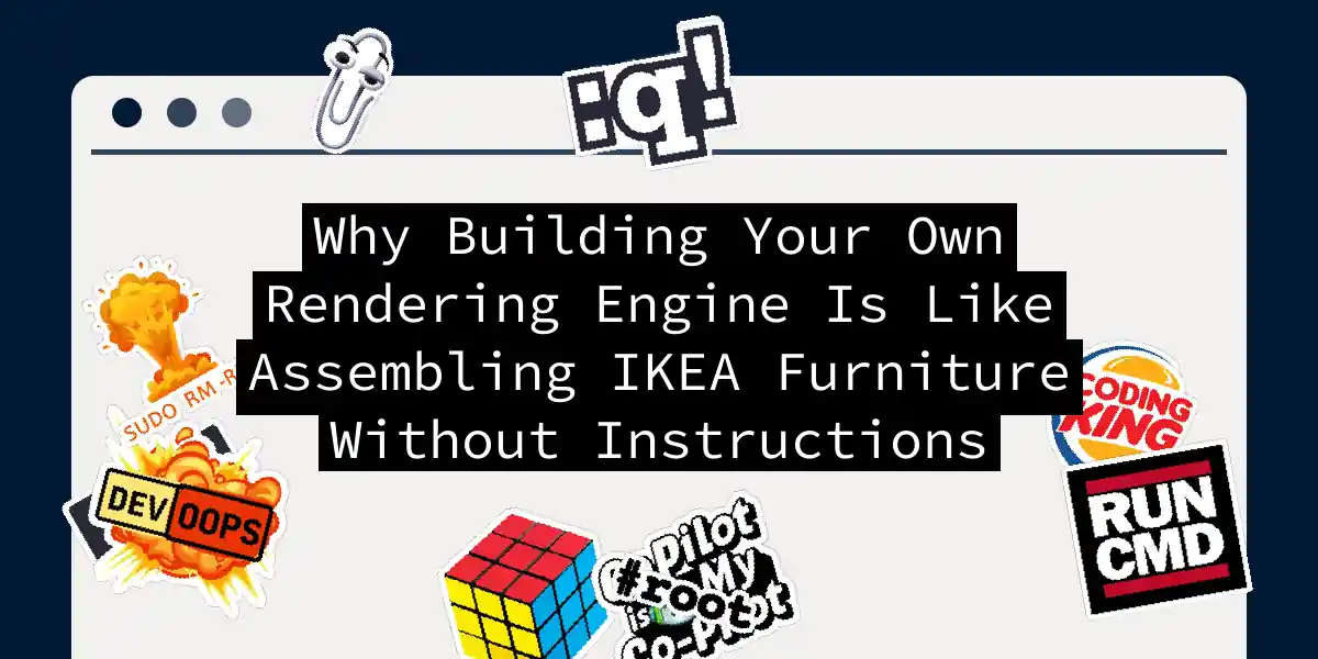 Why Building Your Own Rendering Engine Is Like Assembling IKEA Furniture Without Instructions