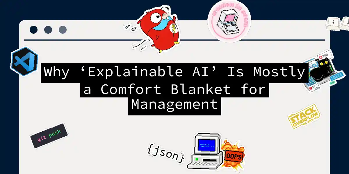 Why ‘Explainable AI’ Is Mostly a Comfort Blanket for Management