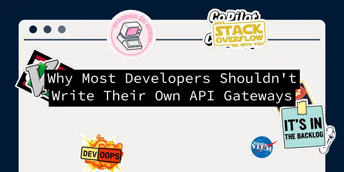 Why Most Developers Shouldn't Write Their Own API Gateways