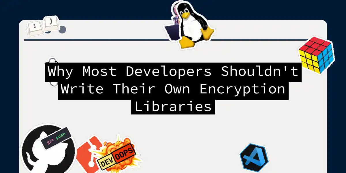 Why Most Developers Shouldn't Write Their Own Encryption Libraries