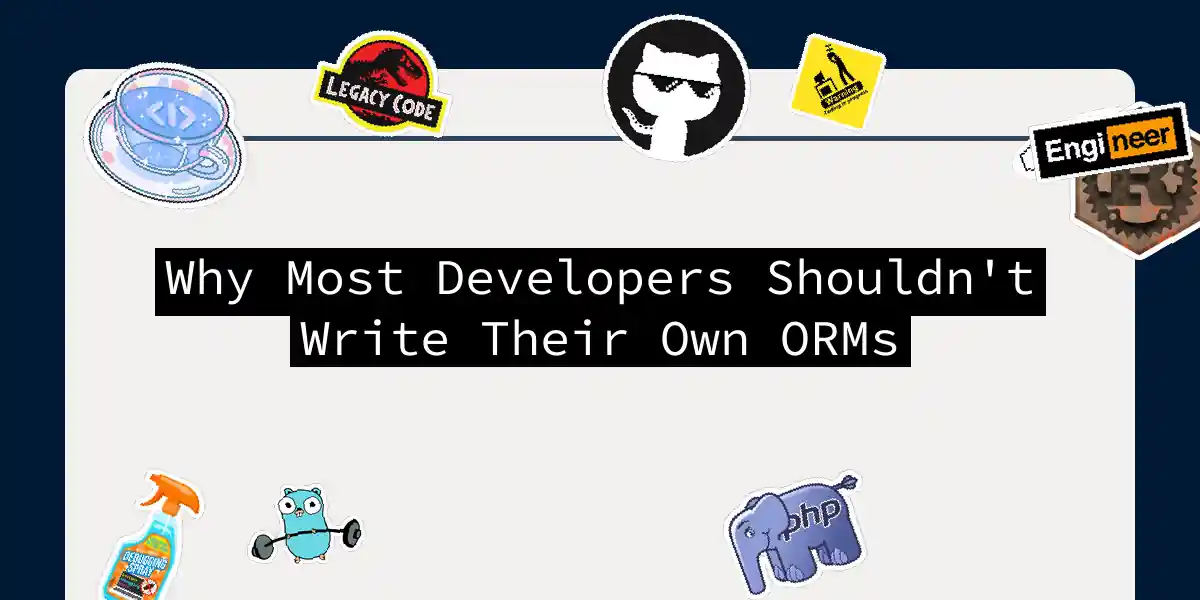 Why Most Developers Shouldn't Write Their Own ORMs