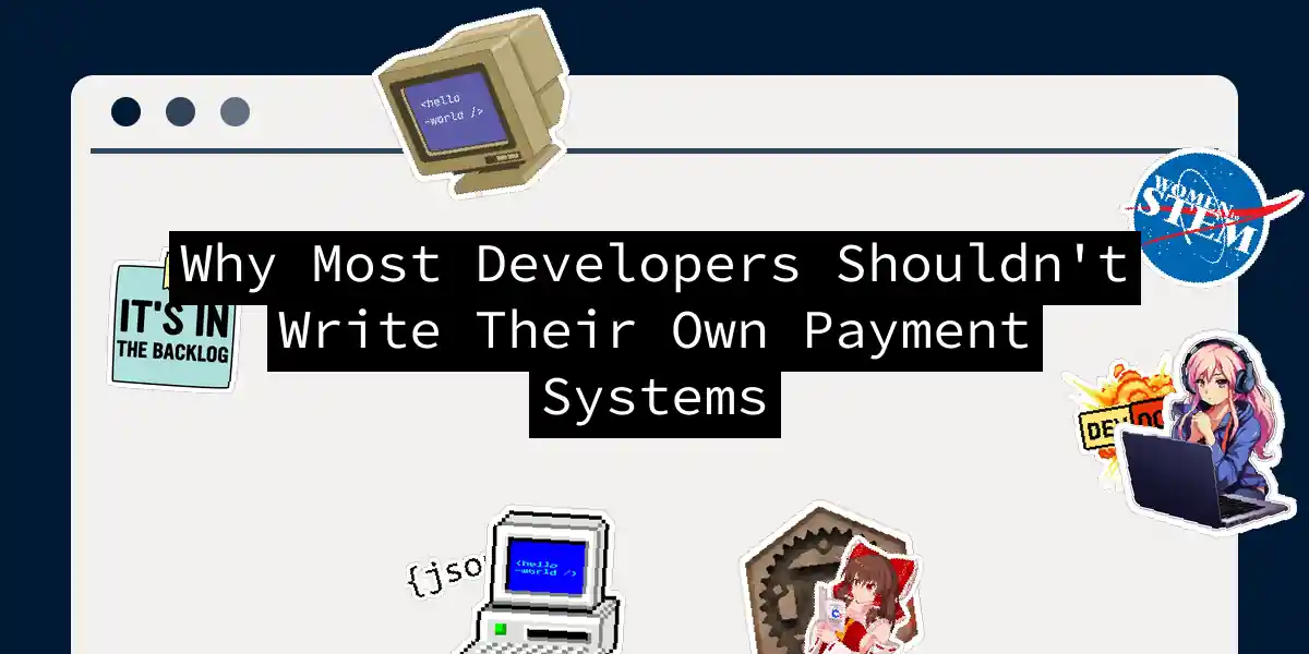 Why Most Developers Shouldn't Write Their Own Payment Systems