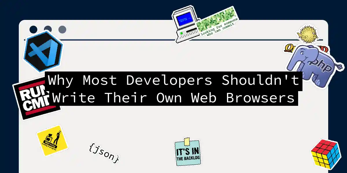 Why Most Developers Shouldn't Write Their Own Web Browsers