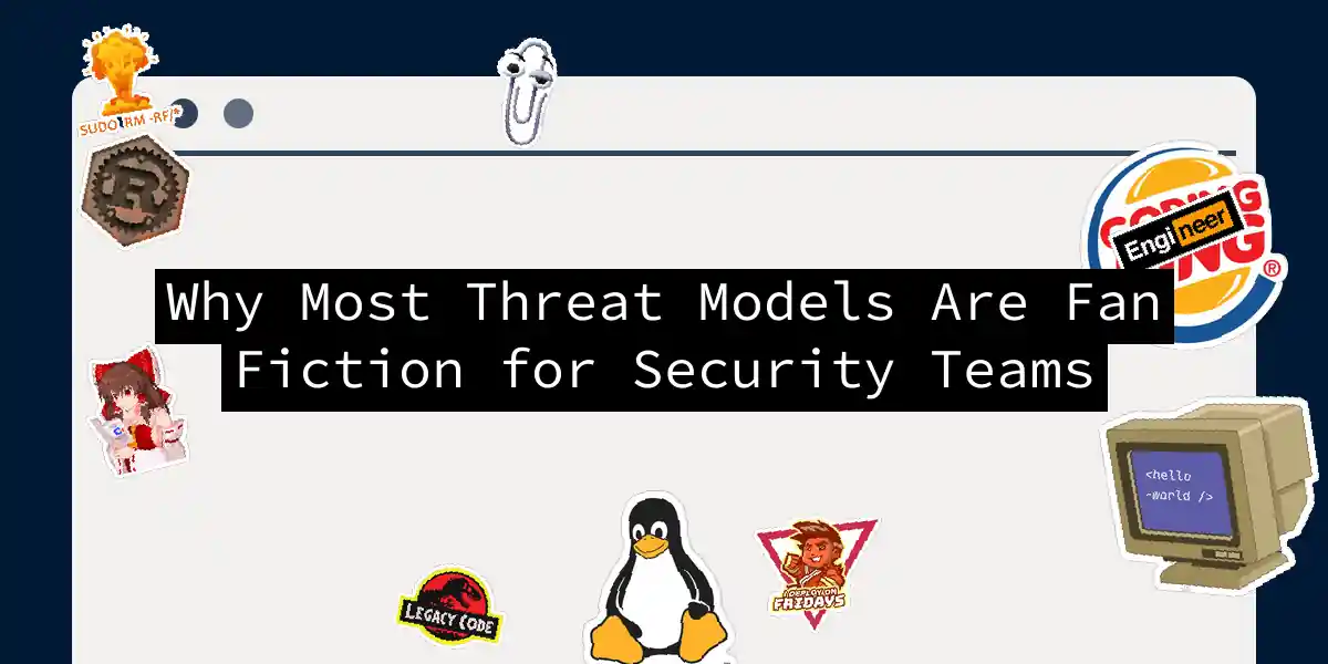 Why Most Threat Models Are Fan Fiction for Security Teams