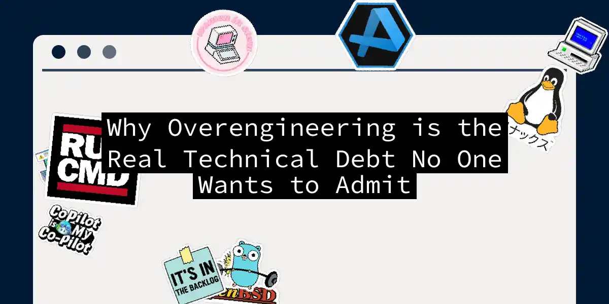 Why Overengineering is the Real Technical Debt No One Wants to Admit