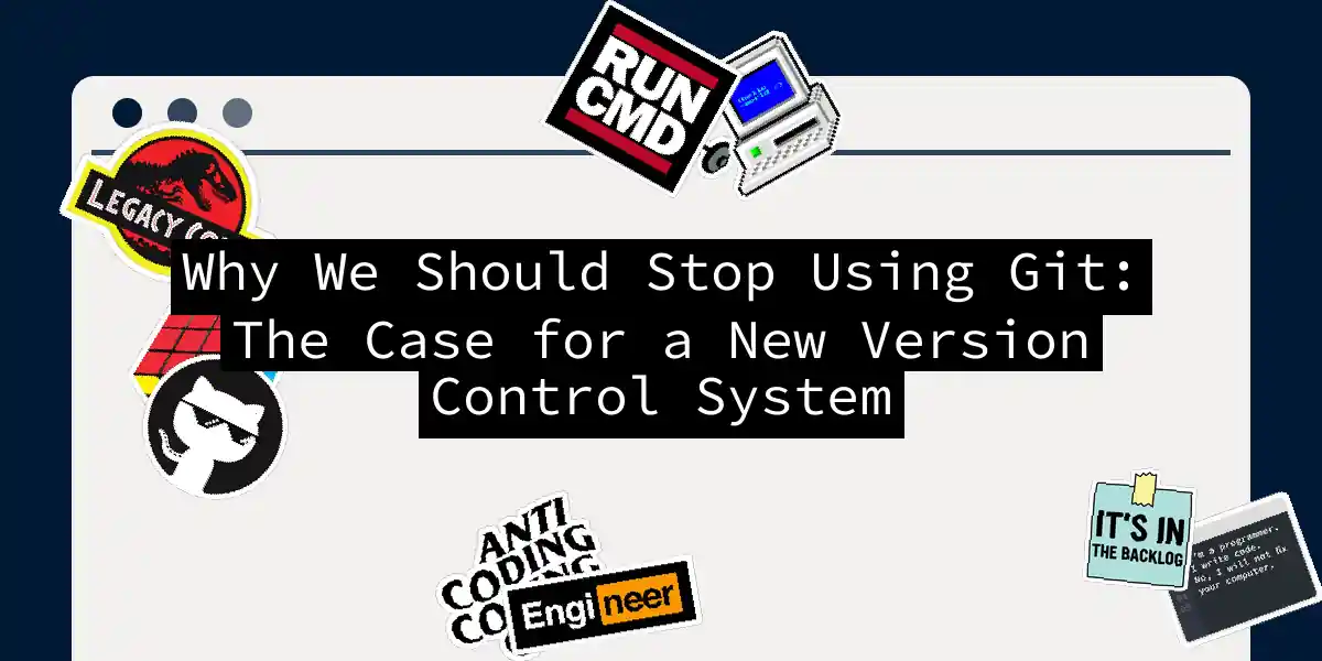 Why We Should Stop Using Git: The Case for a New Version Control System