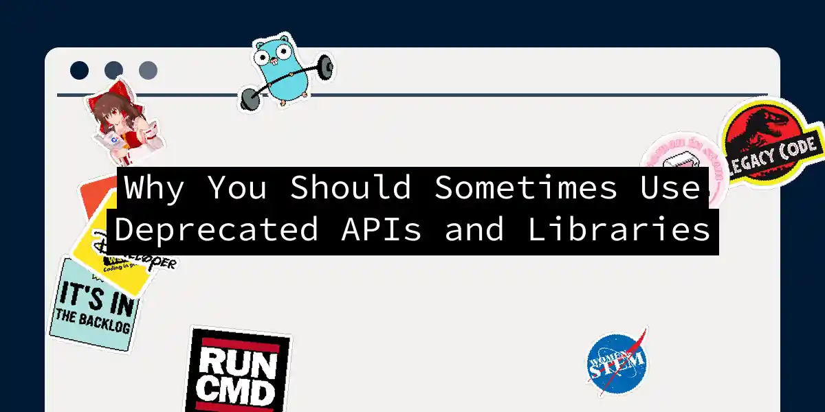 Why You Should Sometimes Use Deprecated APIs and Libraries