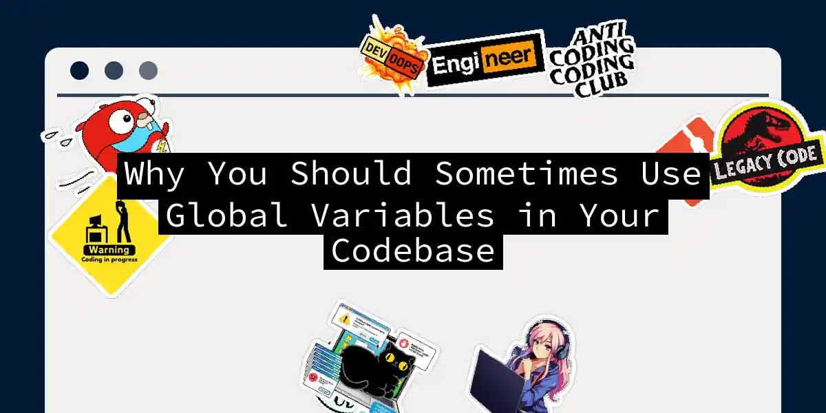 Why You Should Sometimes Use Global Variables in Your Codebase