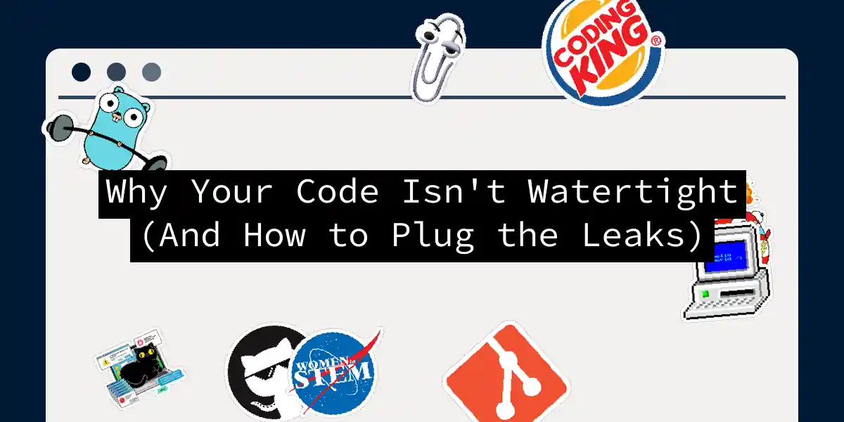 Why Your Code Isn't Watertight (And How to Plug the Leaks)