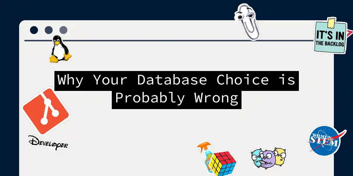 Why Your Database Choice is Probably Wrong