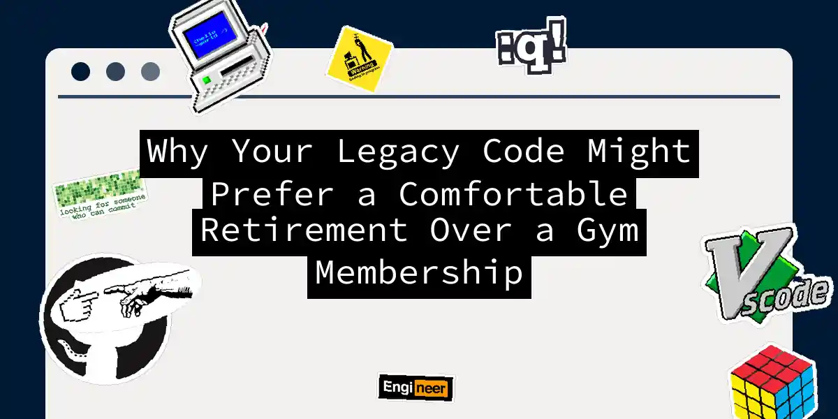 Why Your Legacy Code Might Prefer a Comfortable Retirement Over a Gym Membership