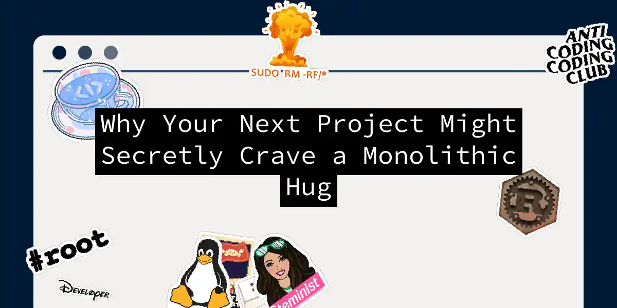 Why Your Next Project Might Secretly Crave a Monolithic Hug