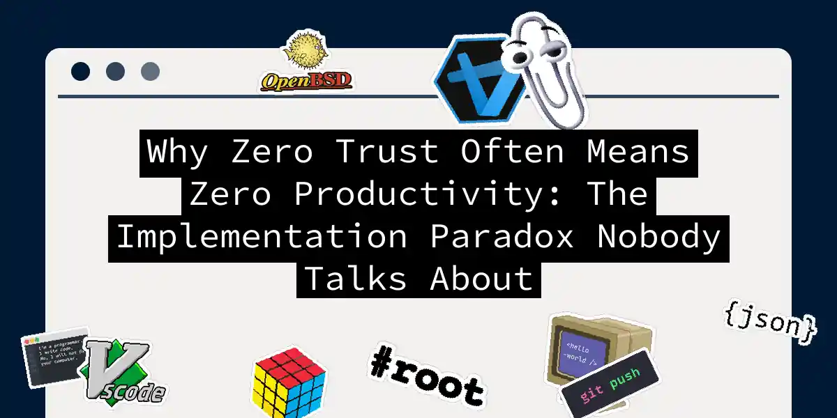 Why Zero Trust Often Means Zero Productivity: The Implementation Paradox Nobody Talks About