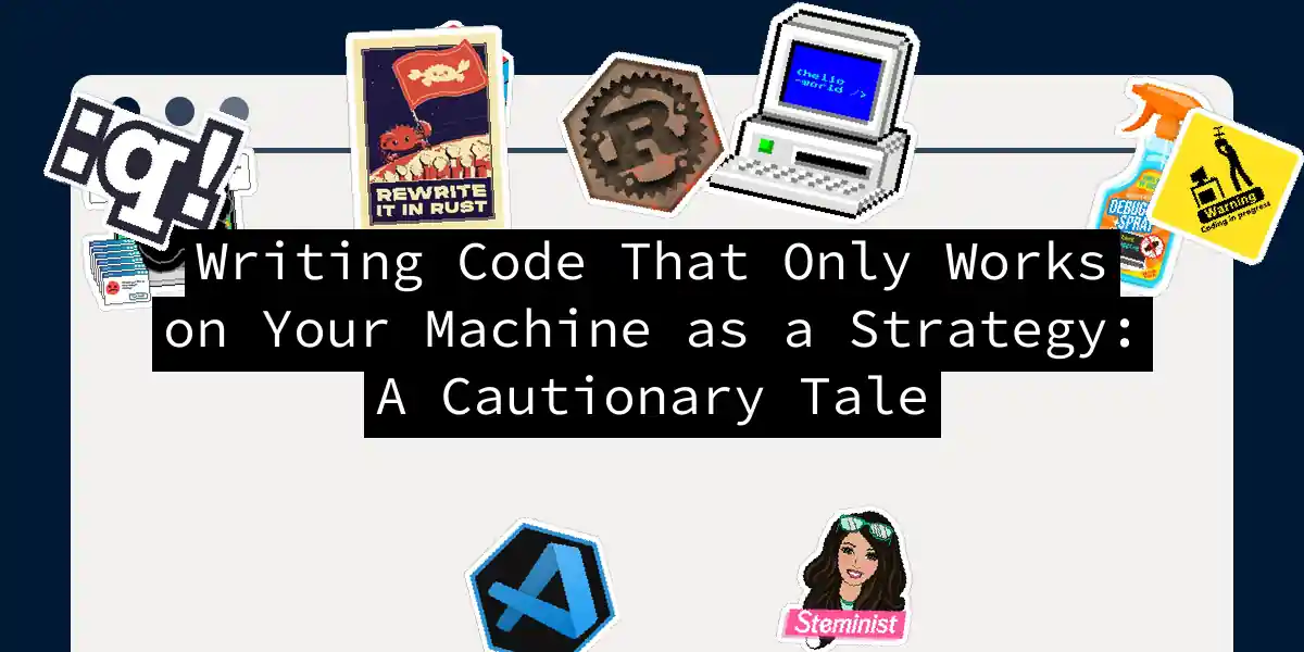 Writing Code That Only Works on Your Machine as a Strategy: A Cautionary Tale